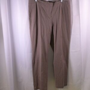 Chico's Brown Dress Pants High Rise Womens 3 / US 16 Stretch